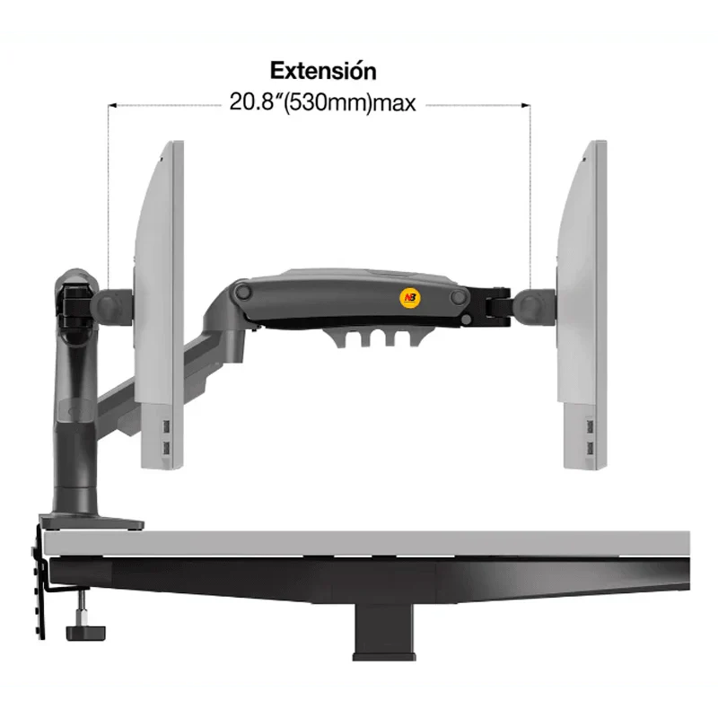 BRAZO NB NORTH BAYOU F80 PARA PANTALLAS/MONITORES DE 17-32 PULGADAS, vista 2