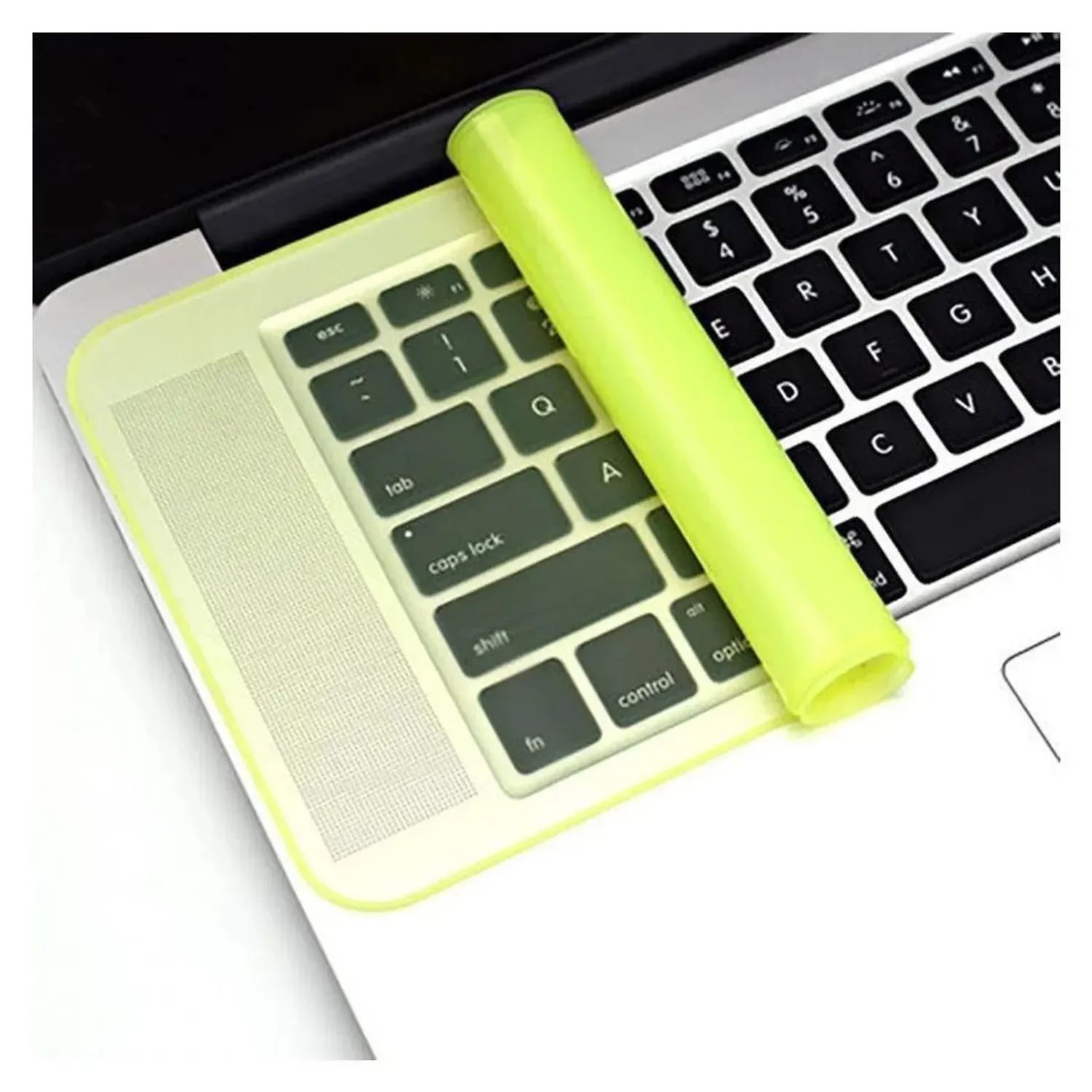 PROTECTOR DE TECLADO PARA PORTÁTIL GENÉRICO 14" COLOR AMARILLO, vista 2