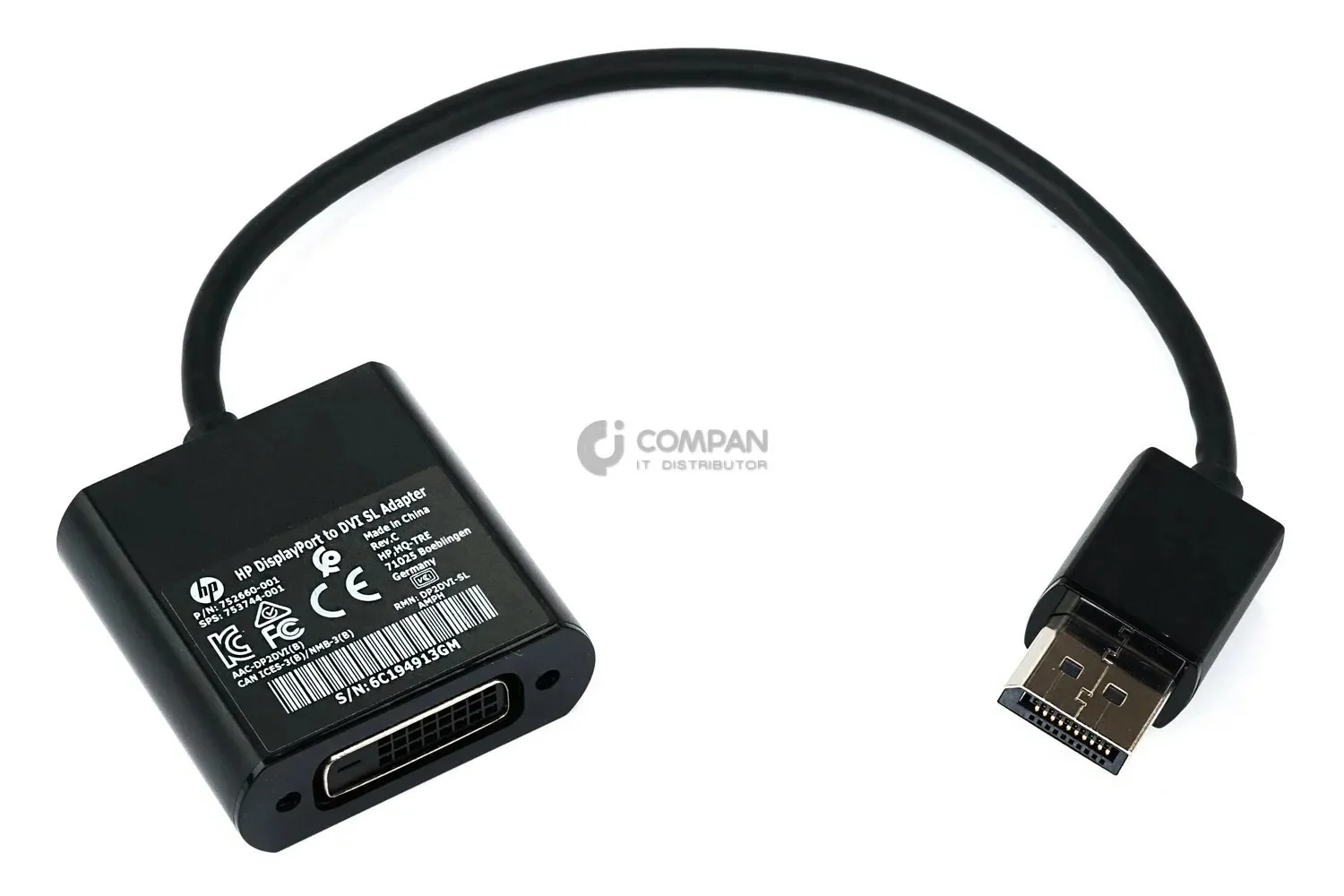 CONVERTIDOR HP DISPLAYPORT A DVI