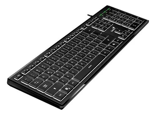 TECLADO GENIUS SLIM STAR 820 ALÁMBRICO, RETROILUMINADO, TECLAS DELGADAS, NEGRO, vista 3