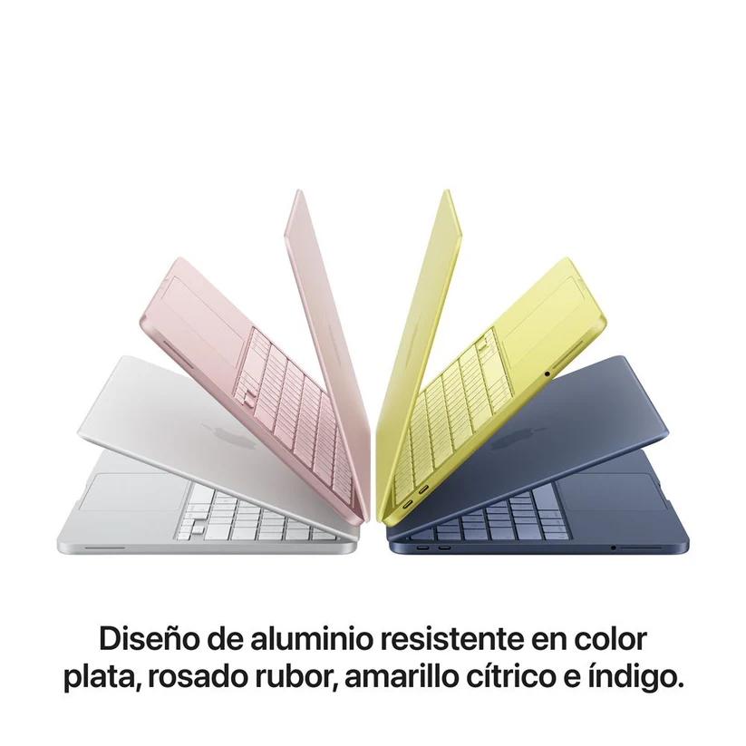 PORTÁTIL APPLE MACBOOK NEO 13" A18 PRO CHIP 6‑CORE CPU 5‑CORE GPU, 8GB RAM, 256GB SSD, vista 3