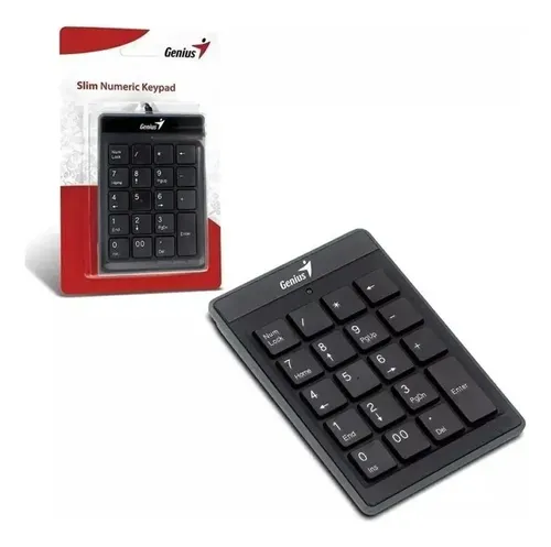 TECLADO NUMÉRICO GENIUS 100 NEGRO, vista 2