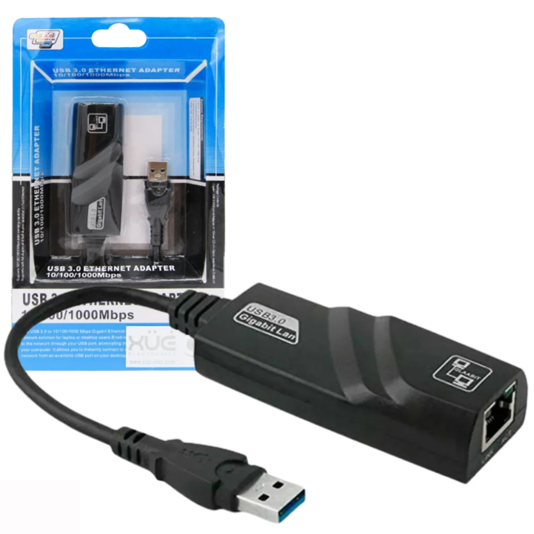 CONVERTIDOR LEXA USB C/ USB A A ETHERNETH, vista 2