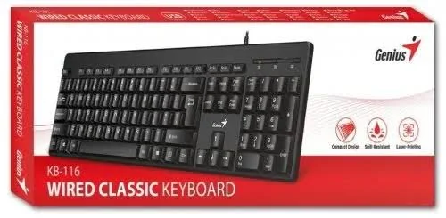 TECLADO GENIUS KB-113 AI USB ALÁMBRICO