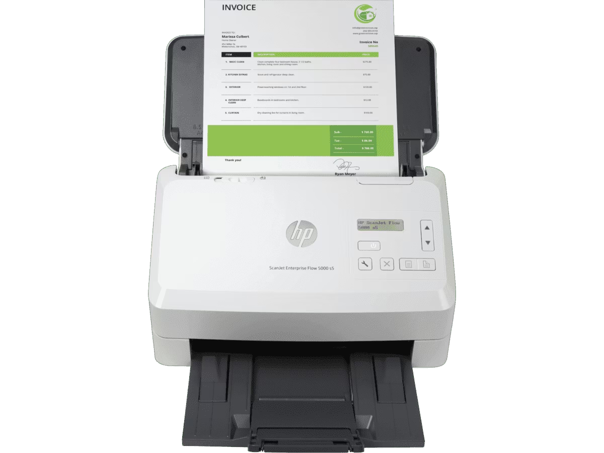 ESCÁNER HP ENTERPRISE FLOW 5000 S5 ADF DE 80 HOJAS, DÚPLEX DE UNA PASADA, USB 3.0