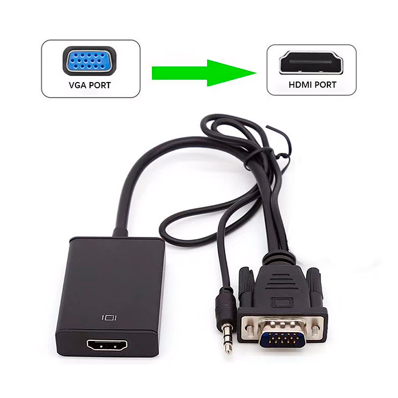 CONVERTIDOR ONTEN OTN-5138 VGA A HDMI CON AUDIO FULL HD 1080P, vista 2