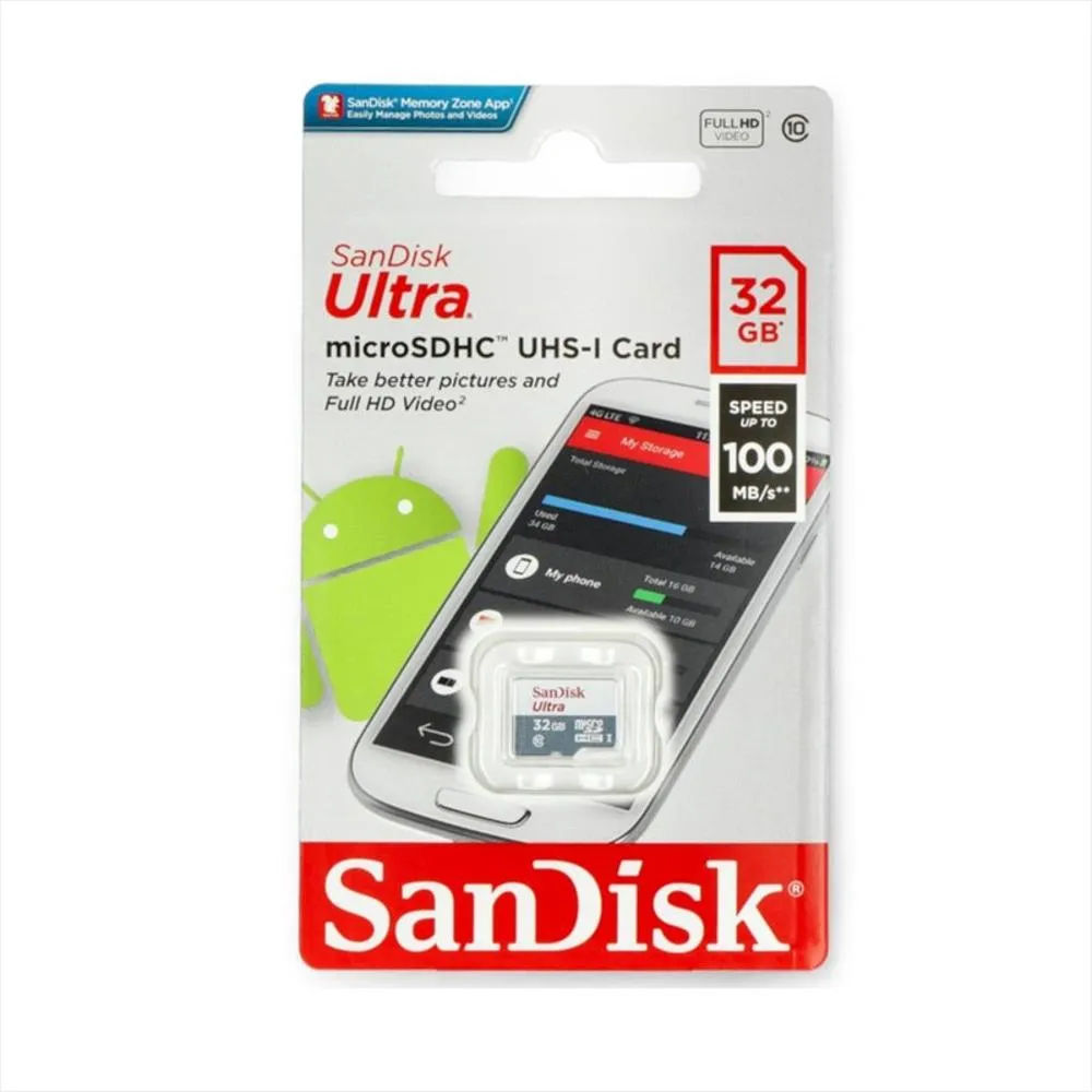 MEMORIA MICRO SD SANDISK ULTRA 32GB - 120 MB/S, vista 2