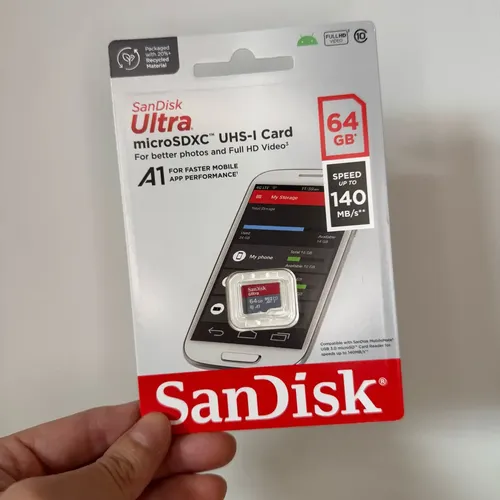 MEMORIA MICRO SD SANDISK ULTRA 64GB - 140 MB/S, vista 2