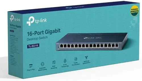 SWITCH TP-LINK TL-SG116 16 PUERTOS NO ADMINISTRABLE