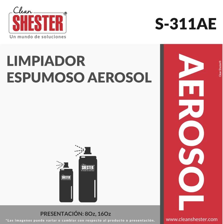KIT DE LIMPIEZA LIMPIADOR ESPUMOSO SHESTER S-311AE