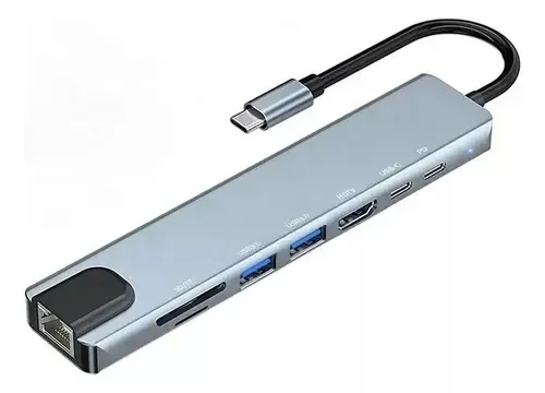 HUB KUKIY LINK PD PRO USB-C 8 EN 1