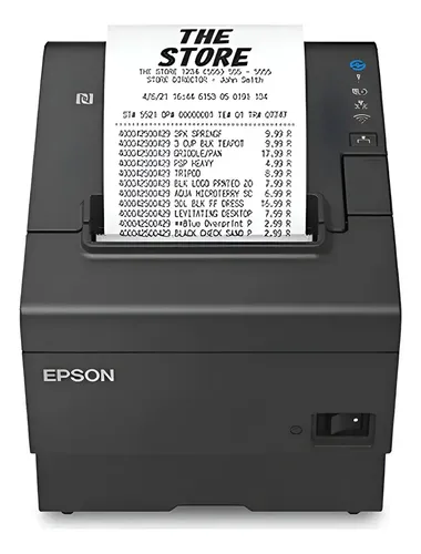 IMPRESORA POS EPSON TM-T88VII-052 THERMAL RECEIPT PRINTER USB ETHERNET AUTO-CUTTER BLACK, vista 4