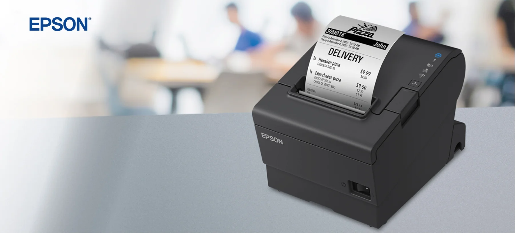 IMPRESORA POS EPSON TM-T88VII-052 THERMAL RECEIPT PRINTER USB ETHERNET AUTO-CUTTER BLACK, vista 2