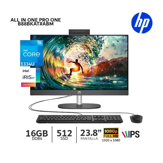 COMPUTADOR TODO EN UNO HP PROONE 240 G10 I5-1334U/16GB RAM/512GB SSD/23.8"